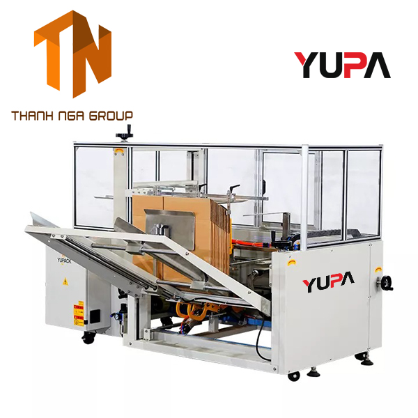 Máy tự động mở và dán đáy thùng carton YUPA